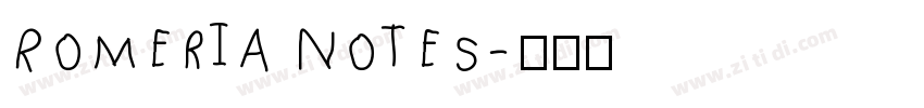 Romeria Notes字体转换